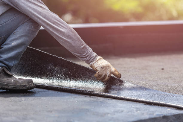 Professional Crawl Space Encapsulation technician working in Upland, IN